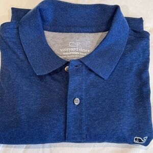Vineyard‎ Vines Men's Edgartown Pique Navy Polo, Size Medium